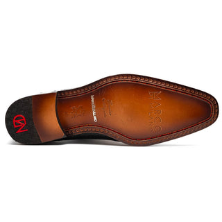 Marco Di Milano Bono Men's Shoes Black Genuine Alligator Whole-Cut Oxfords (MDM1183)-AmbrogioShoes