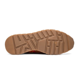 Marco Di Milano Brescia Men's Shoes Honey Genuine Snake Skin / Calf-Skin Leather Sneakers (MDM1124)-AmbrogioShoes