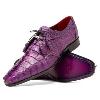 Marco Di Milano Cancun Exotic Hornback Crocodile Skin Derby (MDM1003)