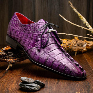 Marco Di Milano Cancun Exotic Hornback Crocodile Skin Derby (MDM1003)