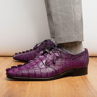 Marco Di Milano Cancun Exotic Hornback Crocodile Skin Derby (MDM1003)