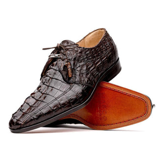 Marco Di Milano Cancun Exotic Hornback Crocodile Skin Derby (MDM1003)