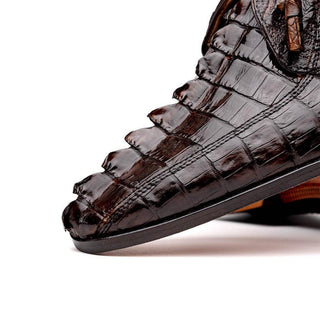 Marco Di Milano Cancun Exotic Hornback Crocodile Skin Derby (MDM1003)