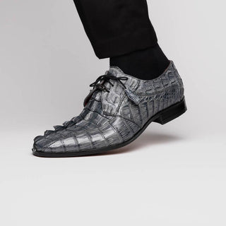 Marco Di Milano Cancun Exotic Hornback Crocodile Skin Derby (MDM1003)