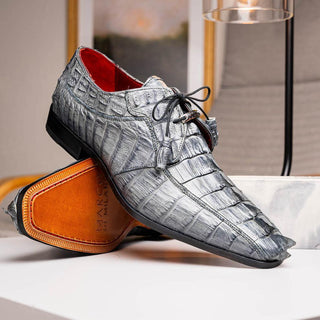 Marco Di Milano Cancun Exotic Hornback Crocodile Skin Derby (MDM1003)