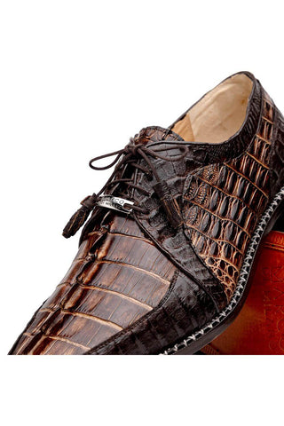 Marco Di Milano Caribe Orix & Brown Genuine Hornback Caiman Crocodile Derby (MDM1118)-AmbrogioShoes