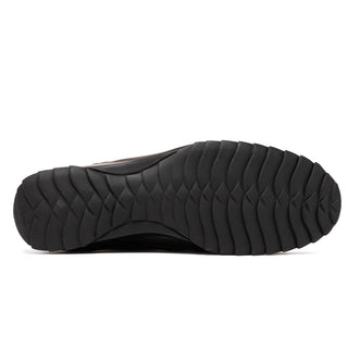 Marco Di Milano Crater Men's Shoes Black Exotic Crocodile / Lizard Derby Sneakers (MDM1190)-AmbrogioShoes