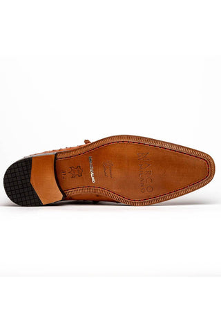 Marco Di Milano Criss Brandy Exotic Ostrich Quill Oxfords (MDM1073)-AmbrogioShoes