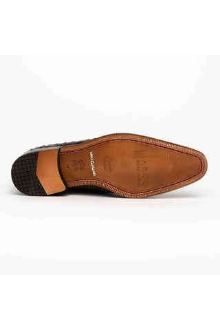Marco Di Milano Criss Exotic Brown Ostrich Quill Oxfords (MDM1073)-AmbrogioShoes