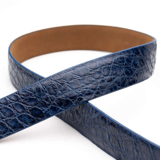 Marco Di Milano Emilio Men's Antique Navy Genuine Alligator Skin Belts (MDMB1048)-AmbrogioShoes