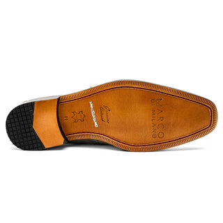 Marco Di Milano Fangio Men's Shoes Serpentine Gray Genuine Ostrich Leg / Ostrich Quill Penny Loafers (MDM1112)-AmbrogioShoes