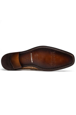 Marco Di Milano Fangio Orix Genuine Ostrich Leg / Ostrich Quill Penny Loafers (MDM1112)-AmbrogioShoes