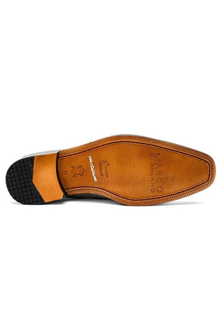Marco Di Milano Fangio Serpentine Gray Genuine Ostrich Leg / Ostrich Quill Penny Loafers (MDM1112)-AmbrogioShoes