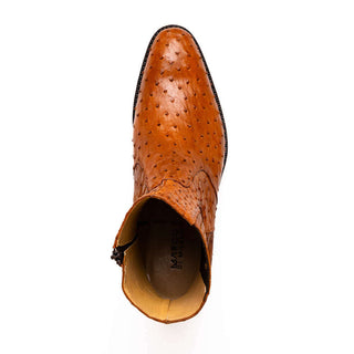 Marco Di Milano Giorgio Brandy Genuine Ostrich Quill Boots (MDM1151)-AmbrogioShoes