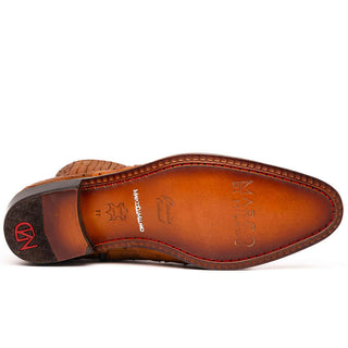 Marco Di Milano Giorgio Brandy Genuine Ostrich Quill Boots (MDM1151)-AmbrogioShoes