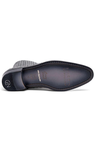 Marco Di Milano Giorgio Gray Genuine Ostrich Quill Boots (MDM1151)-AmbrogioShoes