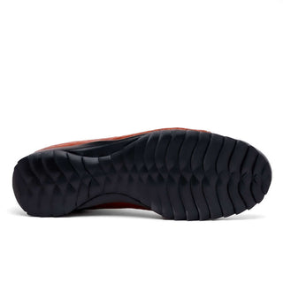 Marco Di Milano Hermond Jeans & Honey Exotic Alligator High-Top Sneakers (MDM1194)-AmbrogioShoes