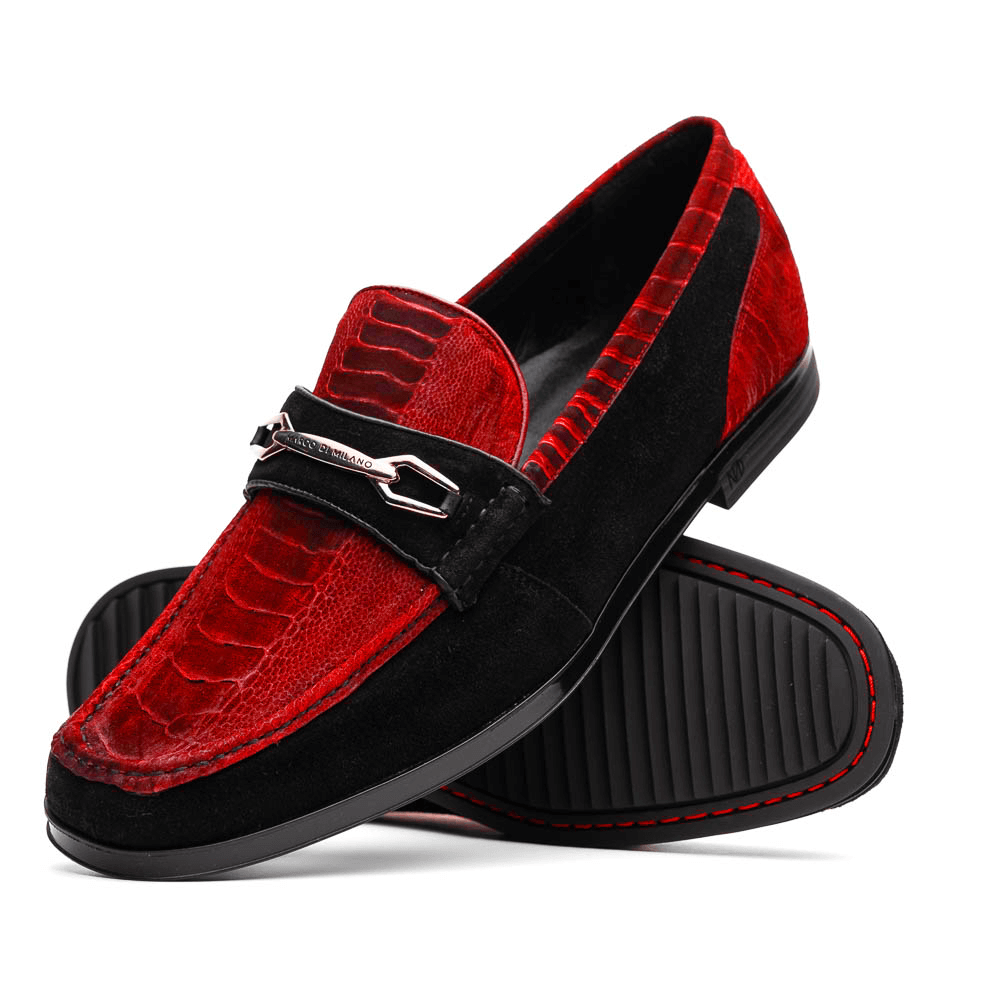 Red suede shoes for men sales