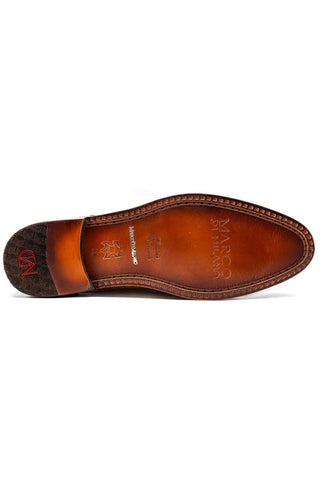 Marco Di Milano John Brandy Exotic Caiman Crocodile / Woven Leather Oxfords (MDM1178)-AmbrogioShoes