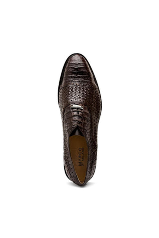 Marco Di Milano John Brown Exotic Caiman Crocodile / Woven Leather Oxfords (MDM1178)-AmbrogioShoes