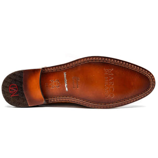 Marco Di Milano John Men's Shoes Brandy Exotic Caiman Crocodile / Woven Leather Oxfords (MDM1178)-AmbrogioShoes