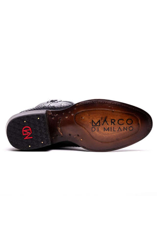 Marco Di Milano Kansas Black Cherry Genuine Python / Calf-Skin Leather Cowboy Boot (MDM1211)-AmbrogioShoes