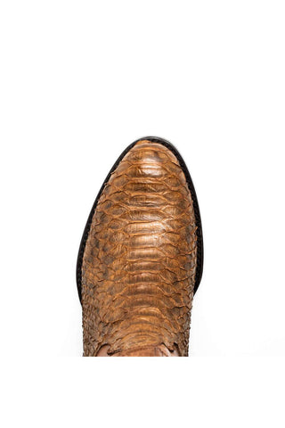 Marco Di Milano Kansas Cognac Exotic Python Skin Cowboy Boot (MDM1247)-AmbrogioShoes