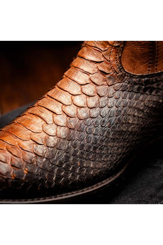 Marco Di Milano Kansas Lisboa Exotic Python Skin Cowboy Boot (MDM1245)-AmbrogioShoes