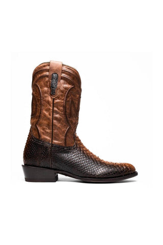 Marco Di Milano Kansas Lisboa Exotic Python Skin Cowboy Boot (MDM1245)-AmbrogioShoes