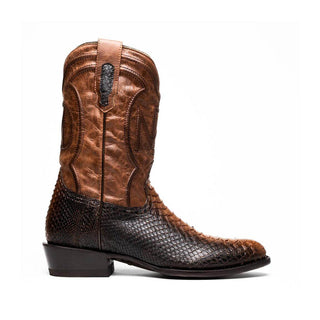 Marco Di Milano Kansas Men's Shoes Lisboa Exotic Python Skin Cowboy Boot (MDM1245)-AmbrogioShoes