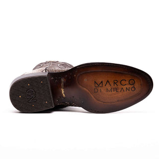 Marco Di Milano Kansas Men's Shoes Natural Genuine Python / Calf-Skin Leather Cowboy Boot (MDM1211)-AmbrogioShoes