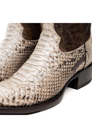 Marco Di Milano Kansas Natural Genuine Python / Calf-Skin Leather Cowboy Boot (MDM1211)-AmbrogioShoes