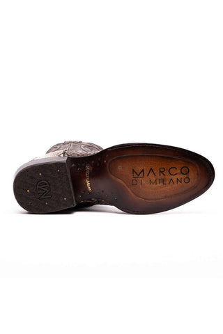 Marco Di Milano Kansas Natural Genuine Python / Calf-Skin Leather Cowboy Boot (MDM1211)-AmbrogioShoes
