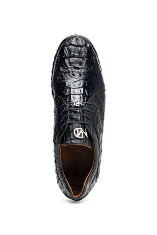 Marco Di Milano Kratos Crocodile Sneaker - Black-AmbrogioShoes