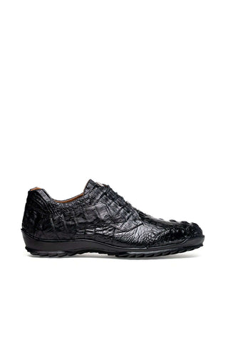 Marco Di Milano Kratos Crocodile Sneaker - Black-AmbrogioShoes