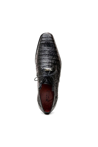 Marco Di Milano Lacio Black Exotic Crocodile Derby (MDM1019)-AmbrogioShoes