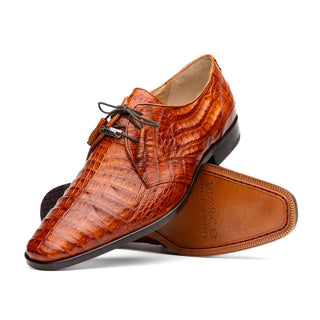 Marco Di Milano Lacio Brandy Exotic Crocodile Derby (MDM1019)-AmbrogioShoes