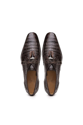 Marco Di Milano Lacio Brown Exotic Crocodile Derby (MDM1019)-AmbrogioShoes