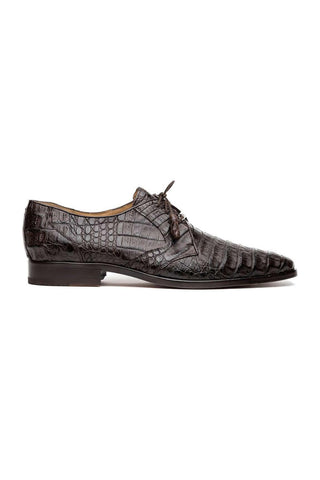 Marco Di Milano Lacio Brown Exotic Crocodile Derby (MDM1019)-AmbrogioShoes