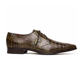 Marco Di Milano Lacio Green Exotic Crocodile Derby (MDM1019)-AmbrogioShoes