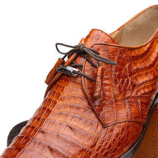 Marco Di Milano Lacio Men's Shoes Brandy Exotic Crocodile Derby (MDM1019)-AmbrogioShoes