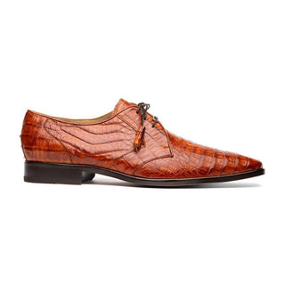 Marco Di Milano Lacio Men's Shoes Brandy Exotic Crocodile Derby (MDM1019)-AmbrogioShoes