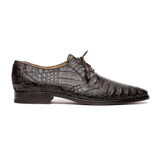 Marco Di Milano Lacio Men's Shoes Brown Exotic Crocodile Derby (MDM1019)-AmbrogioShoes