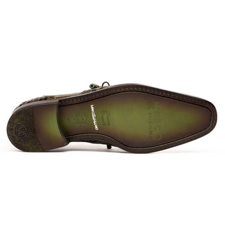 Marco Di Milano Lacio Men's Shoes Green Exotic Crocodile Derby (MDM1019)-AmbrogioShoes