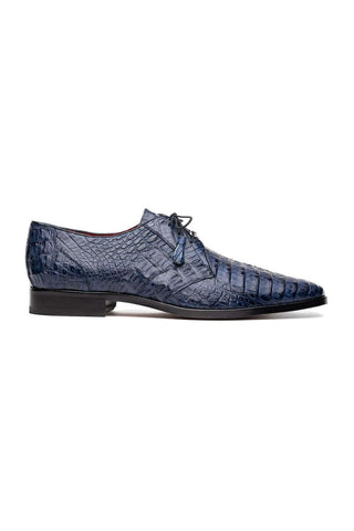 Marco Di Milano Lacio Navy Exotic Crocodile Derby (MDM1019)-AmbrogioShoes