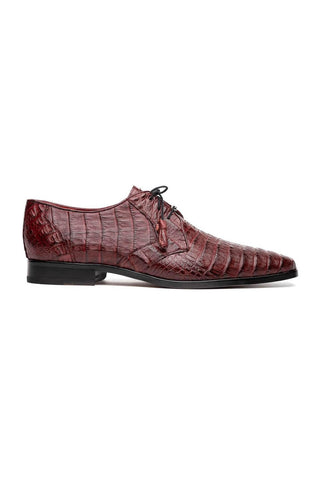 Marco Di Milano Lacio Wine Exotic Crocodile Derby (MDM1019)-AmbrogioShoes