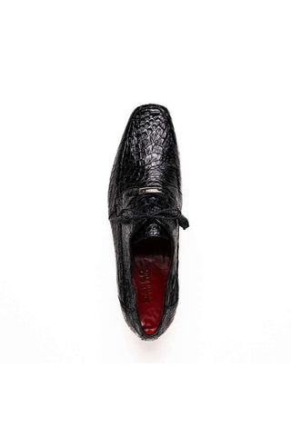 Marco Di Milano Leonardo Black Caiman Crocodile Derby-AmbrogioShoes