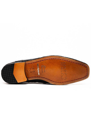 Marco Di Milano Leonardo Black Caiman Crocodile Derby-AmbrogioShoes