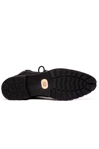 Marco Di Milano Leoni Black Genuine Caiman Crocodile Rugged Boots (MDM1089)-AmbrogioShoes