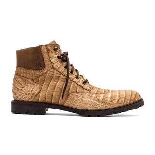 Marco Di Milano Leoni Men's Shoes Orix Genuine Caiman Crocodile Rugged Boots (MDM1089)-AmbrogioShoes